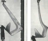 A Bruce anchor before and after testing