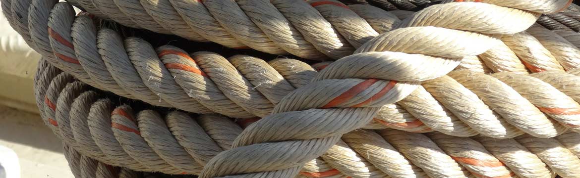 Some marine rope on a dock