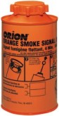 one orange smoke signal