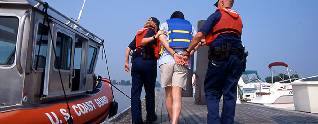 US Coast Guard arrests a man for boating under the influence