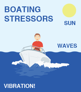 boating stressors illustration