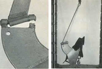 A danforth anchor before and after testing