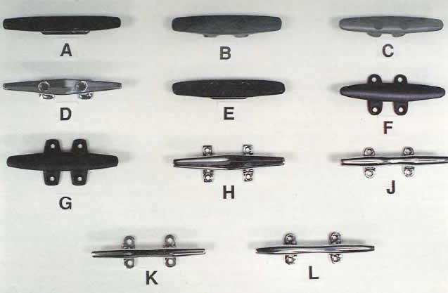 11 cleats are displayed demonstrating the vast difference in designs.