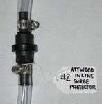 An image of an inline fuel / air separator by Attwood brand.