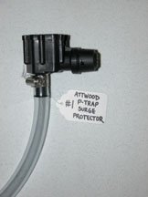 Attwood brand p-trap fuel surge protector