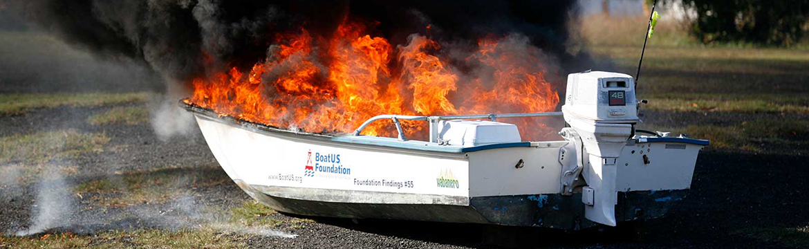 boat on fire