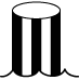 a Black-striped white Buoy